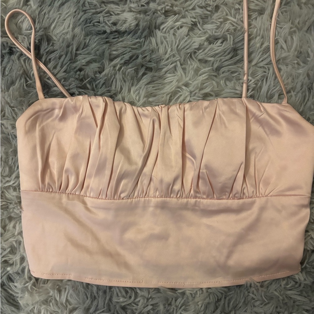 Elegant Pink Women's Crop Top